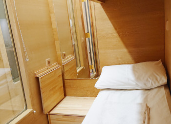 Capsule hostel AntiHostel Forrest in Lviv